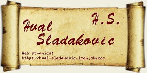 Hval Sladaković vizit kartica